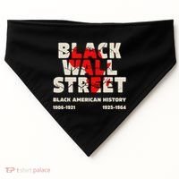 Black Wall Street Tulsa African Juneteenth Black Wall Street USA-Made Doggie Bandana thumb 0