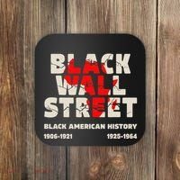 Black Wall Street Tulsa African Juneteenth Black Wall Street Coaster thumb 0