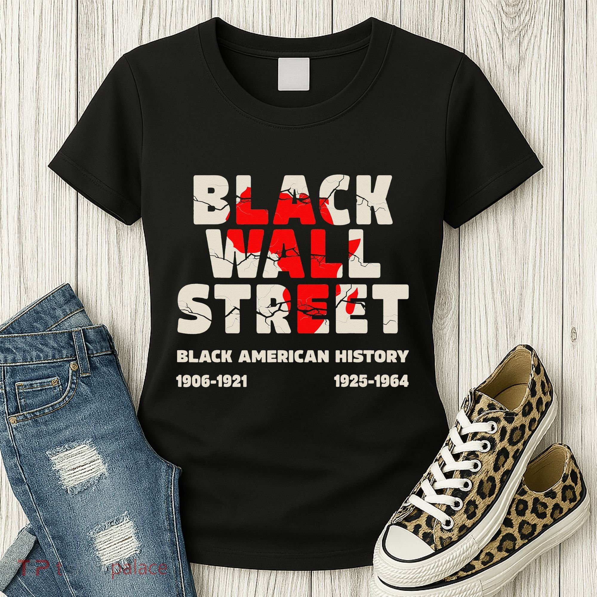 Black Wall Street Tulsa African Juneteenth Black Wall Street Women's T-Shirt