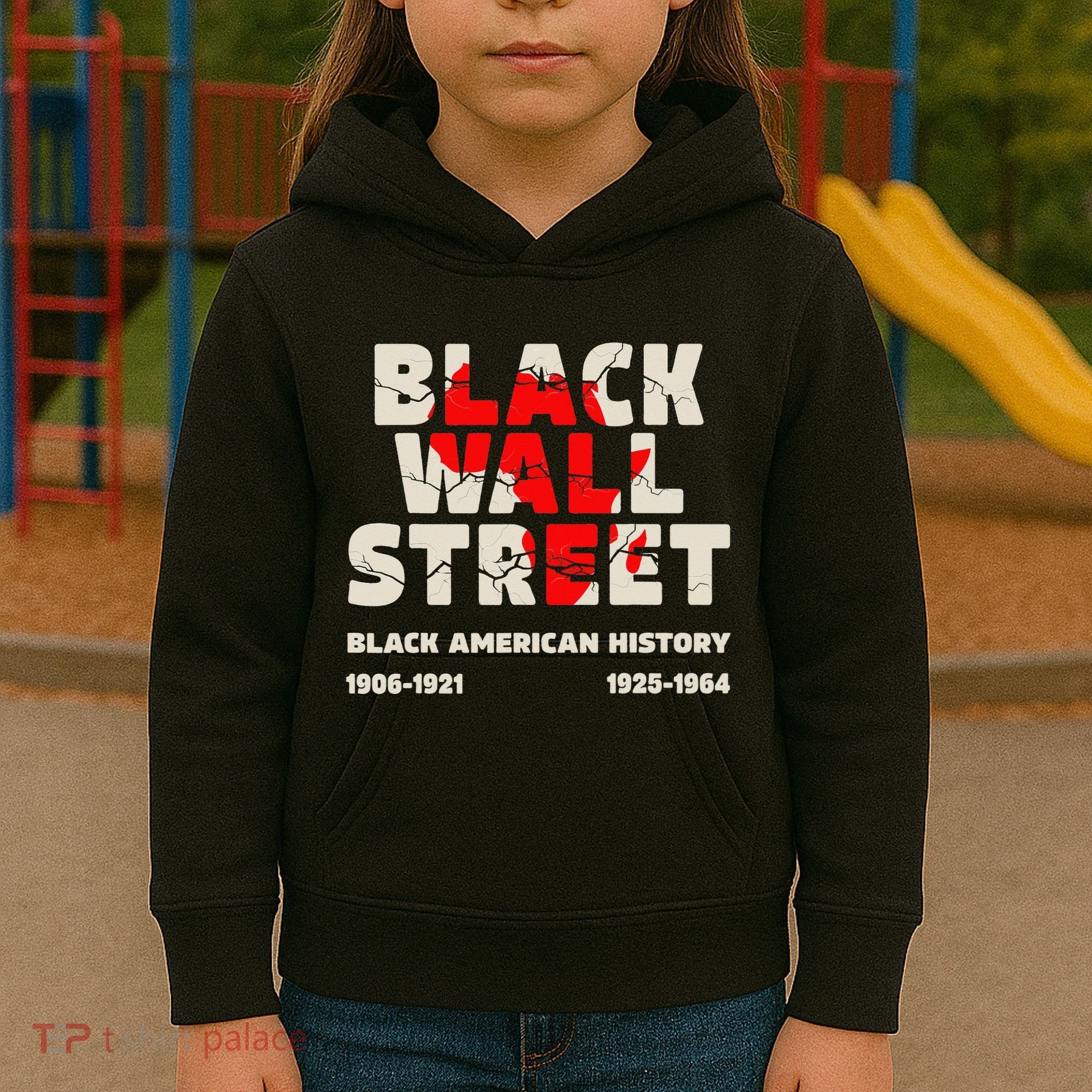Black Wall Street Tulsa African Juneteenth Black Wall Street Kids Hoodie