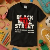 Black Wall Street Tulsa African Juneteenth Black Wall Street Kids T-Shirt thumb 3