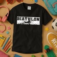 Biathlon Winter Sport Kids T-Shirt thumb 3
