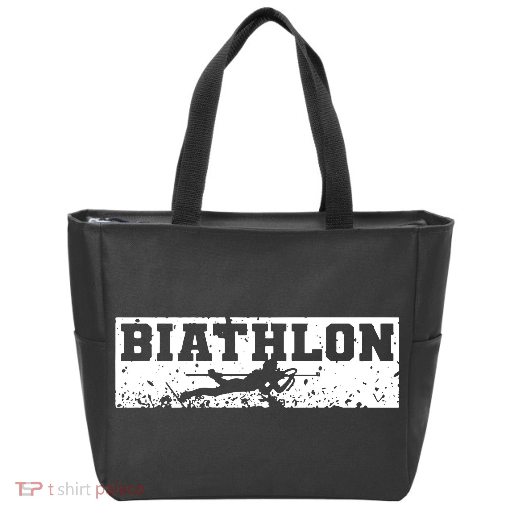 Biathlon Winter Sport Tote Bag