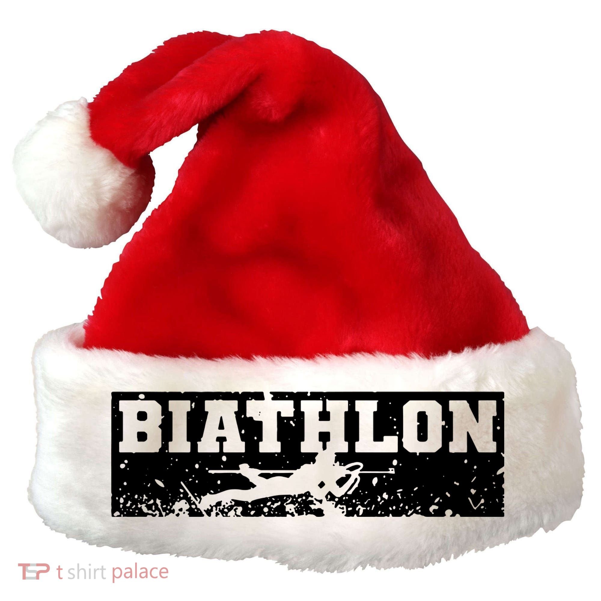 Biathlon Winter Sport Santa Hat