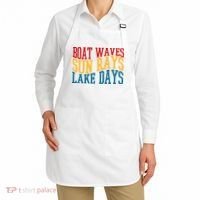 Boat Waves Sun Rays Lake Days Apron thumb 2