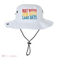 Boat Waves Sun Rays Lake Days Bucket Hat thumb 0