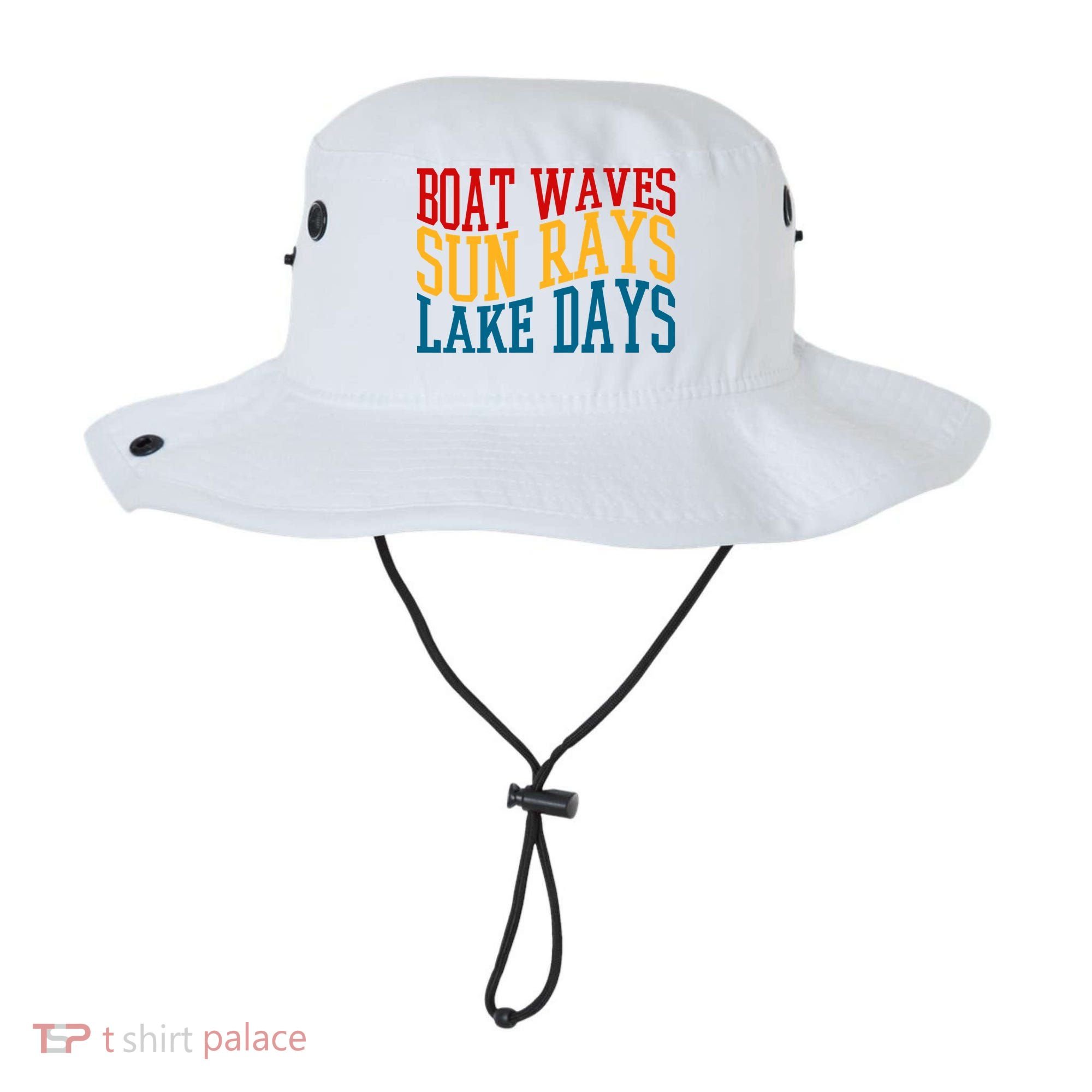 Boat Waves Sun Rays Lake Days Bucket Hat