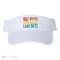 Boat Waves Sun Rays Lake Days Visor thumb 0