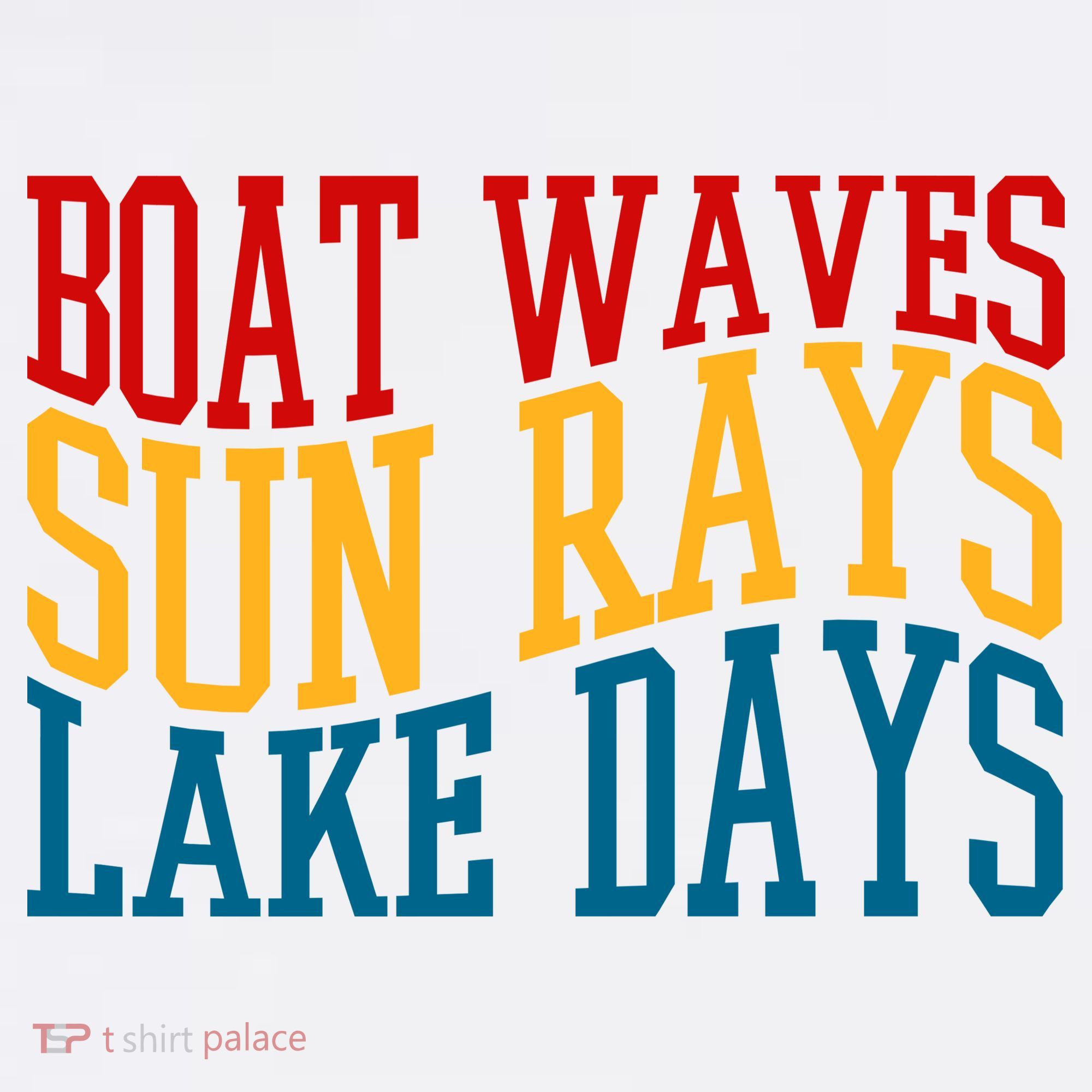 Boat Waves Sun Rays Lake Days Kids Hoodie