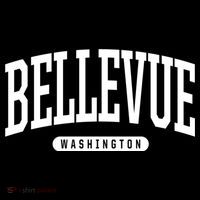 Bellevue Washington Souvenirs College Style Bellevue Washington Souvenir Gift Stripe Pom Pom Beanie thumb 2