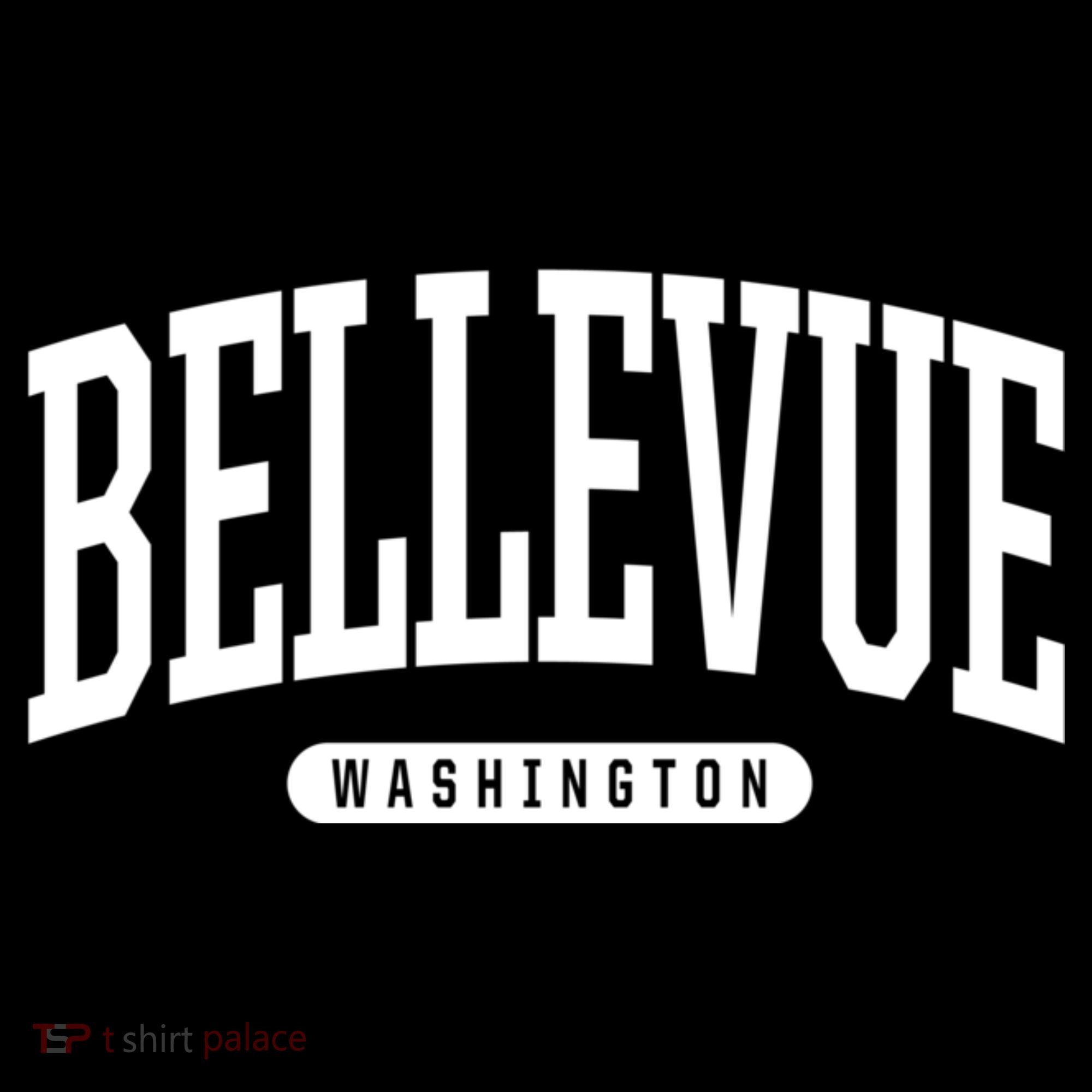 Bellevue Washington Souvenirs College Style Bellevue Washington Souvenir Gift Stripe Pom Pom Beanie