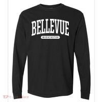 Bellevue Washington Souvenirs College Style Bellevue Washington Souvenir Gift Comfort Colors Heavyweight Long Sleeve T-Shirt thumb 0