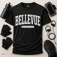 Bellevue Washington Souvenirs College Style Bellevue Washington Souvenir Gift Cooling Performance Crew T-Shirt thumb 3