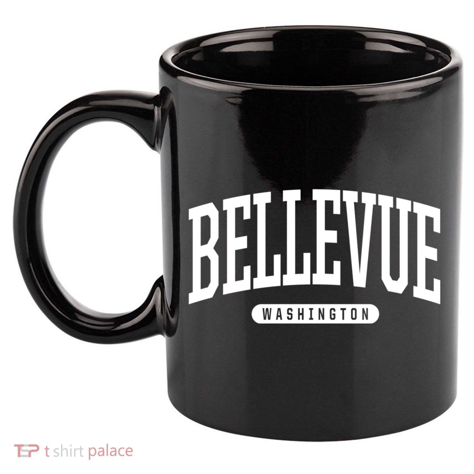 Bellevue Washington Souvenirs College Style Bellevue Washington Souvenir Gift 11oz C Handle Ceramic Mug