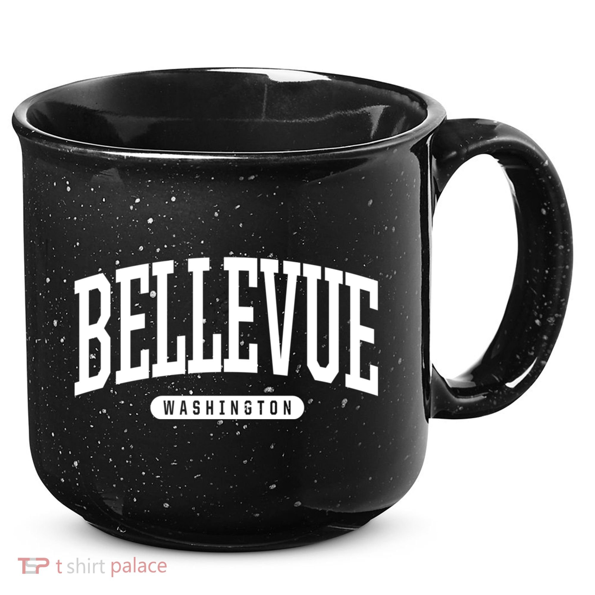 Bellevue Washington Souvenirs College Style Bellevue Washington Souvenir Gift 15oz Campfire Ceramic Mug