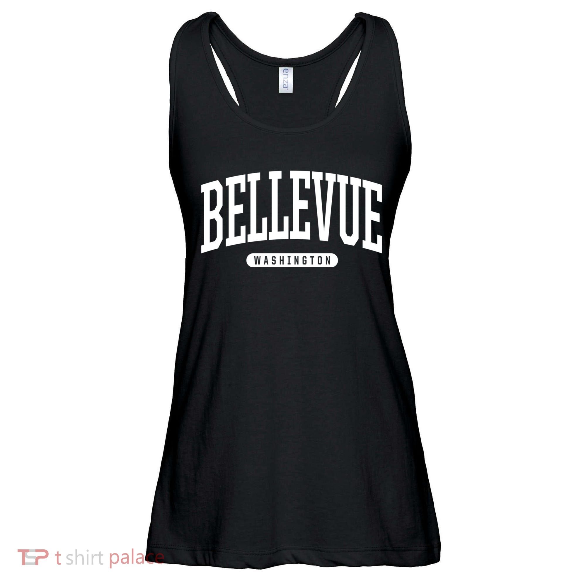 Bellevue Washington Souvenirs College Style Bellevue Washington Souvenir Gift Ladies Essential Flowy Tank