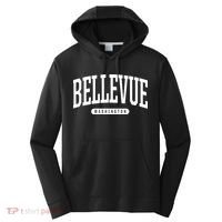Bellevue Washington Souvenirs College Style Bellevue Washington Souvenir Gift Performance Fleece Hoodie thumb 0