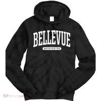 Bellevue Washington Souvenirs College Style Bellevue Washington Souvenir Gift Tie Dye Hoodie thumb 0