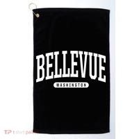 Bellevue Washington Souvenirs College Style Bellevue Washington Souvenir Gift Golf Towel thumb 0