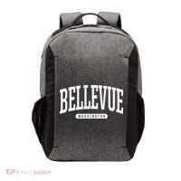 Bellevue Washington Souvenirs College Style Bellevue Washington Souvenir Gift Vector Backpack thumb 0