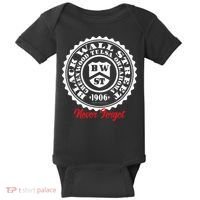 Black Wall Street Seal Greenwood Tulsa Oklahoma Never Forget Baby Bodysuit thumb 0