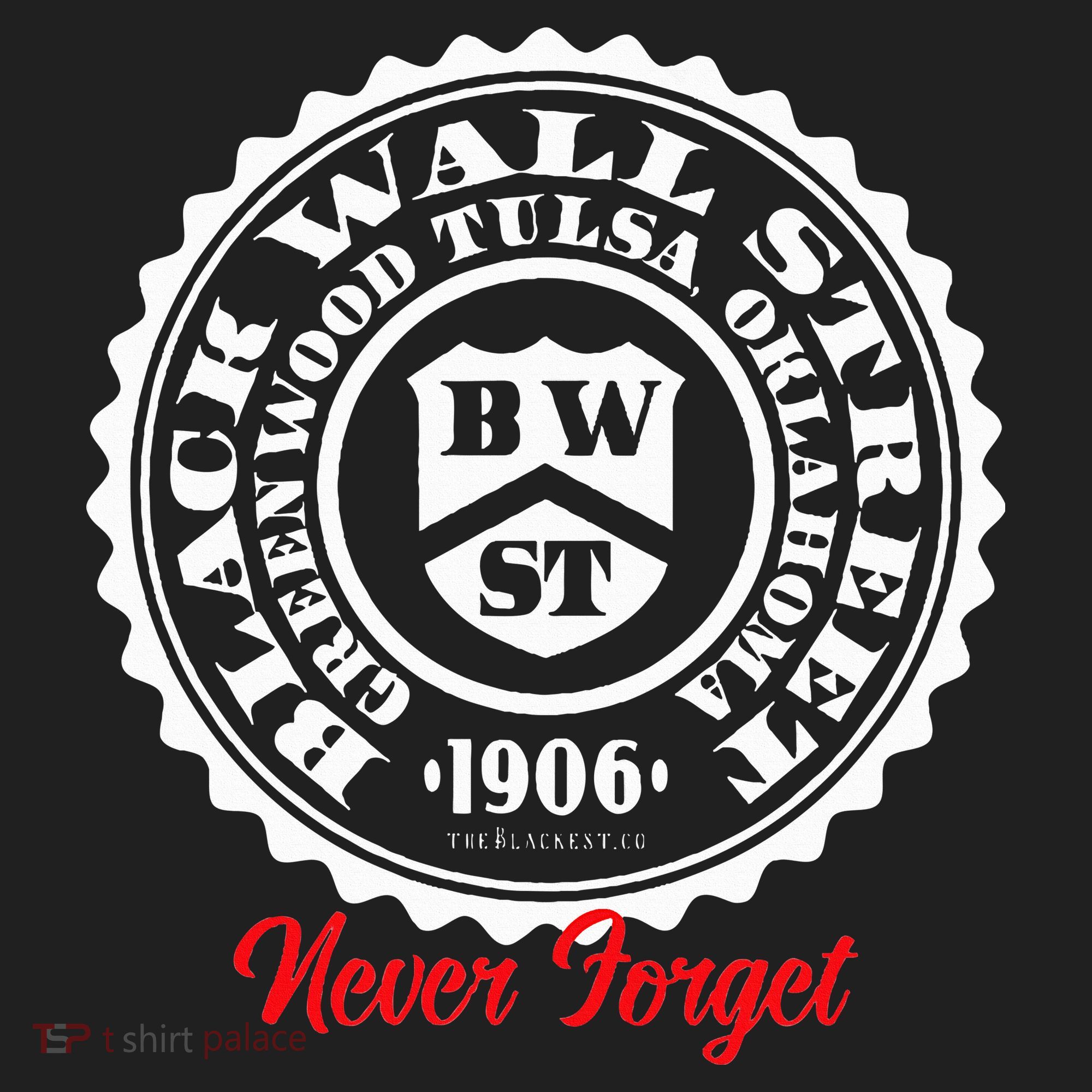 Black Wall Street Seal Greenwood Tulsa Oklahoma Never Forget Hat