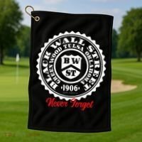 Black Wall Street Seal Greenwood Tulsa Oklahoma Never Forget Golf Towel thumb 1