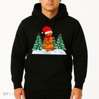 Basketball Winter Snowman Santa Hoodie thumb 2