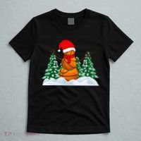 Basketball Winter Snowman Santa T-Shirt thumb 5