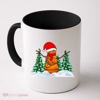 Basketball Winter Snowman Santa Coffee Mug thumb 0