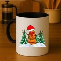 Basketball Winter Snowman Santa Coffee Mug thumb 4