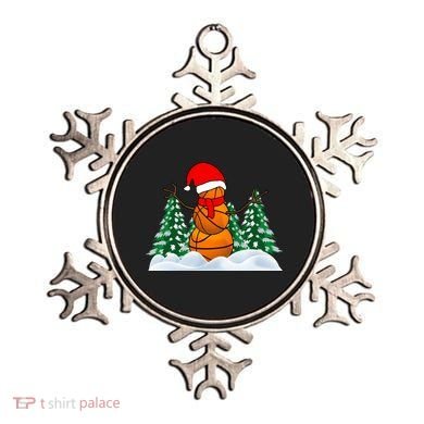 Basketball Winter Snowman Santa Ornament