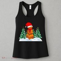 Basketball Winter Snowman Santa Women's Tank Top thumb 3