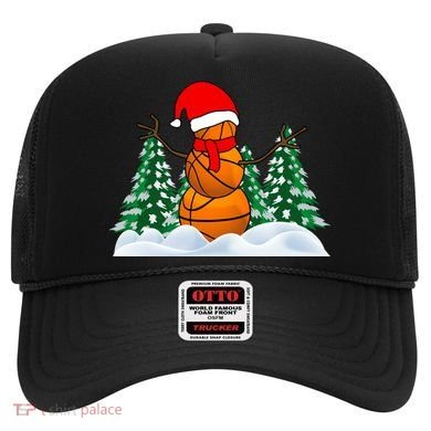 Basketball Winter Snowman Santa Hat