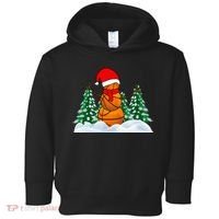 Basketball Winter Snowman Santa Toddler Hoodie thumb 0