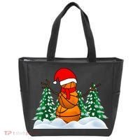 Basketball Winter Snowman Santa Tote Bag thumb 0