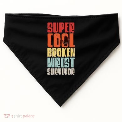 Broken Wrist Survivor Hand Injury Recovery Arm Surgery Gift USA-Made Doggie Bandana