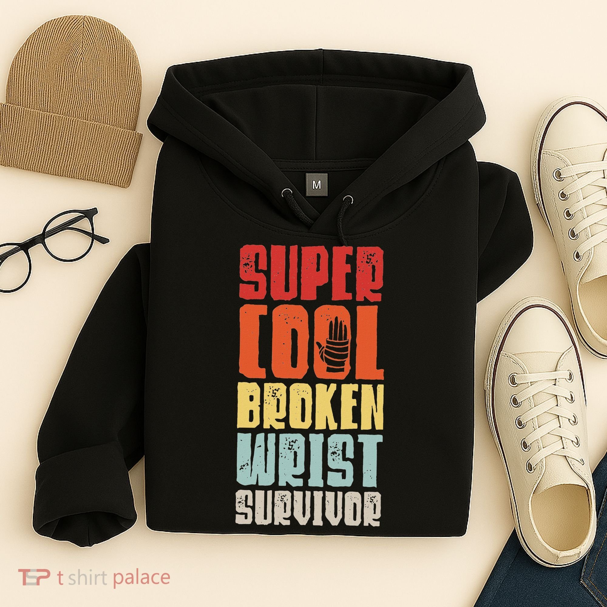 Broken Wrist Survivor Hand Injury Recovery Arm Surgery Gift Hoodie