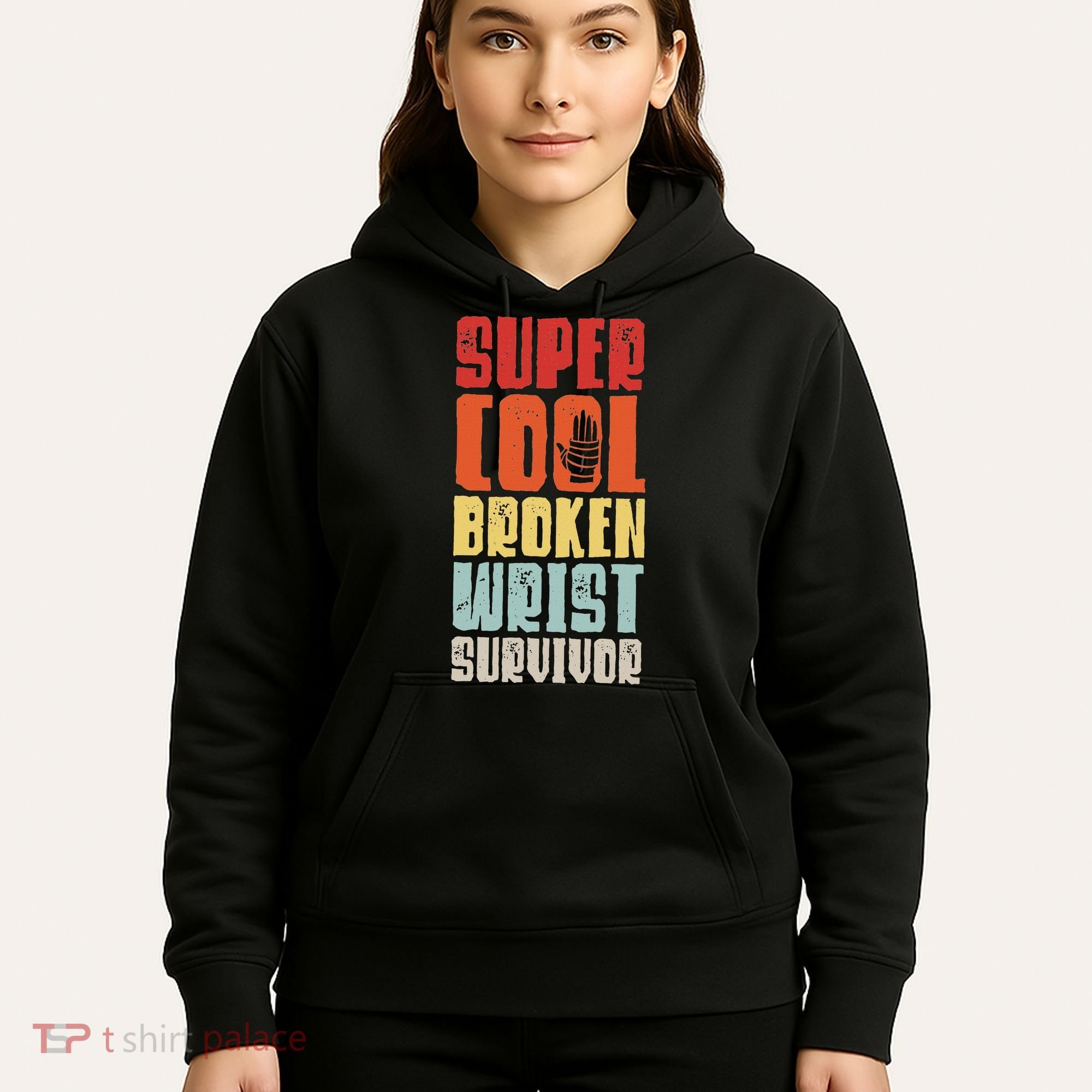 Broken Wrist Survivor Hand Injury Recovery Arm Surgery Gift Hoodie