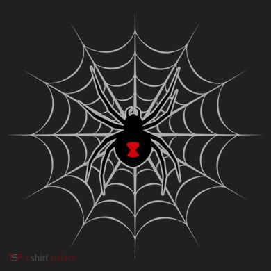 Black Widow Spider Cobweb Spooky Gift Ladies Heavyweight Boxy Pullover Hoodie
