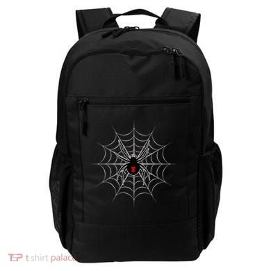 Black Widow Spider Cobweb Spooky Gift Backpack