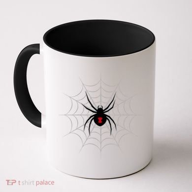 Black Widow Spider Cobweb Spooky Gift Coffee Mug