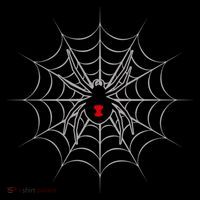 Black Widow Spider Cobweb Spooky Gift Women's Hoodie thumb 2