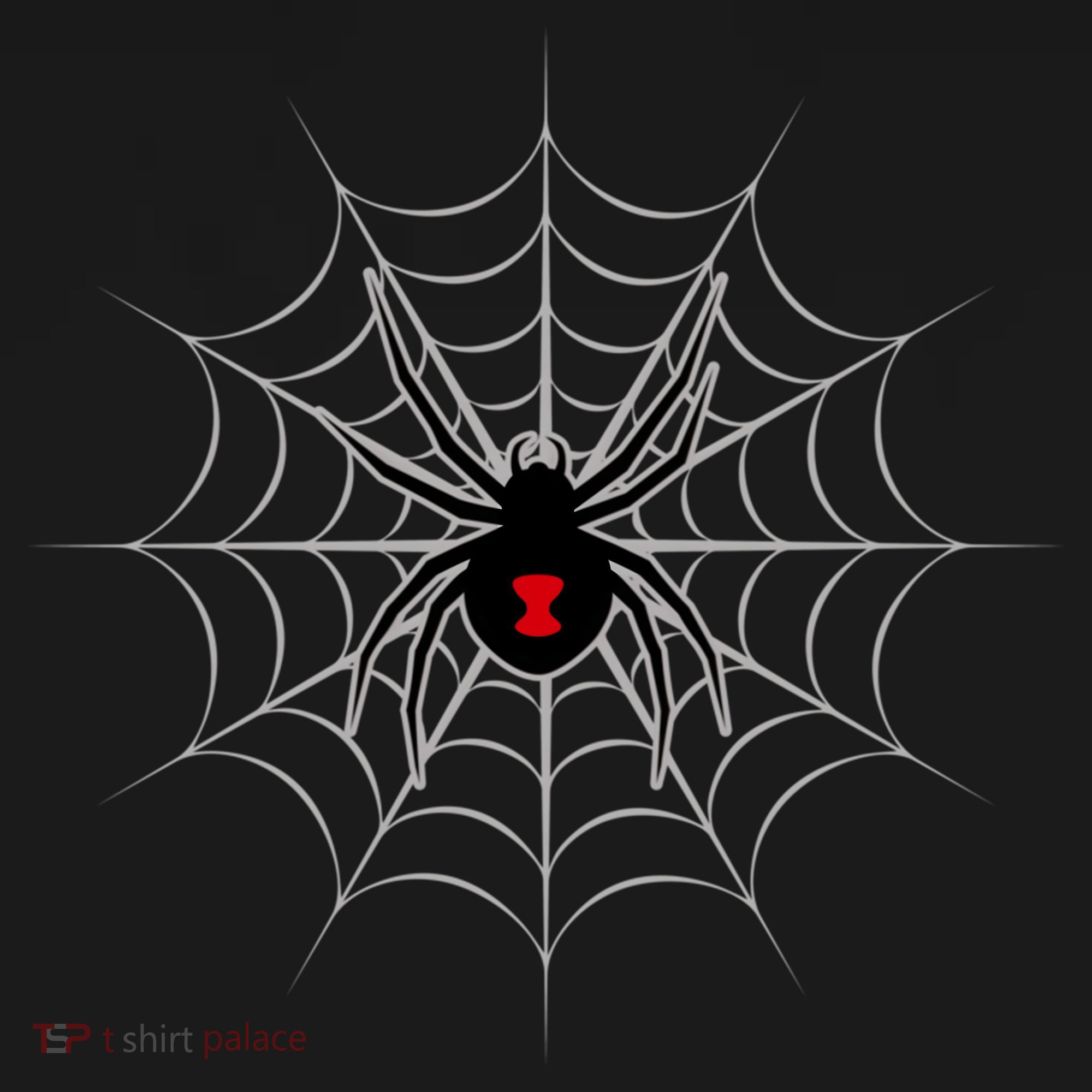 Black Widow Spider Cobweb Spooky Gift Ornament