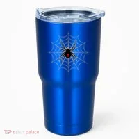 Black Widow Spider Cobweb Spooky Gift Tumbler thumb 0