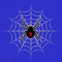 Black Widow Spider Cobweb Spooky Gift Tumbler thumb 3