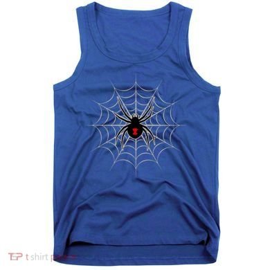Black Widow Spider Cobweb Spooky Gift Tank Top