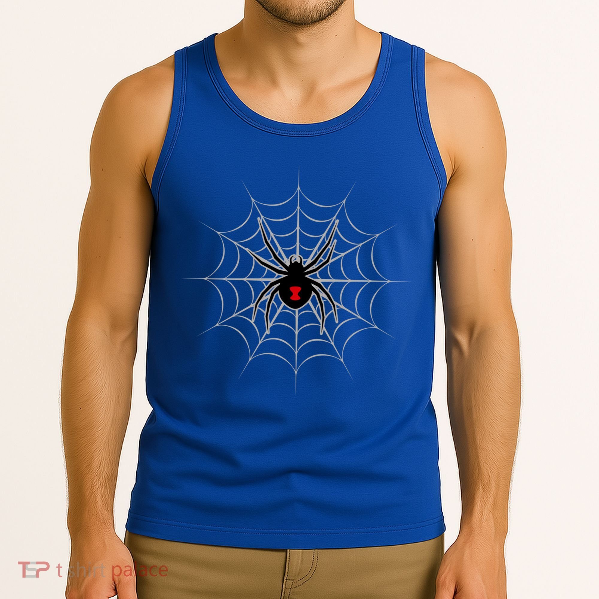 Black Widow Spider Cobweb Spooky Gift Tank Top