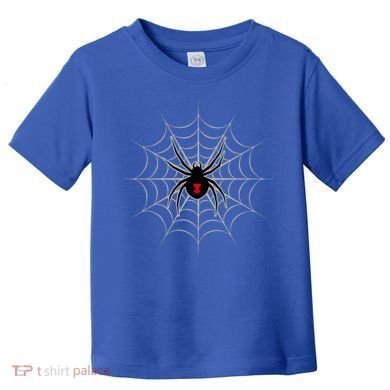 Black Widow Spider Cobweb Spooky Gift Toddler T-Shirt