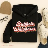Butthole Whisperer Sarcastic Jokes Retro Hoodie thumb 4